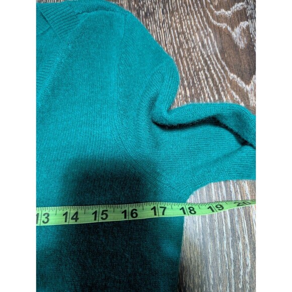 Halogen 100% Cashmere V Neck Sweater Green Size Small - Picture 7 of 8